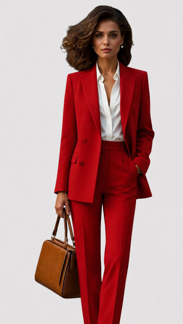 Damen-Zweiteiler: Blazer und Hose mit geradem Bein-Sets for women-Alpenkind
