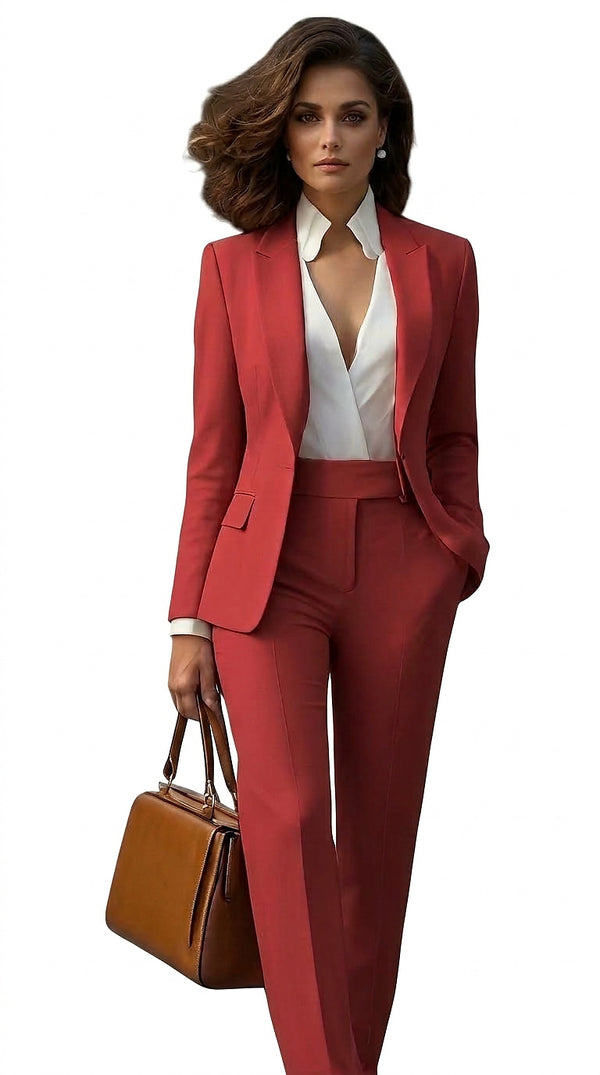 Damen-Zweiteiler: Blazer und Hose mit geradem Bein-Sets for women-Alpenkind