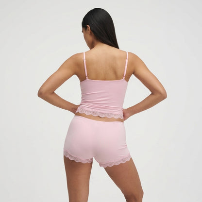 Damen Zweiteiler mit Spitzenbesatz und verstellbaren Trägern-Sets for women-Alpenkind