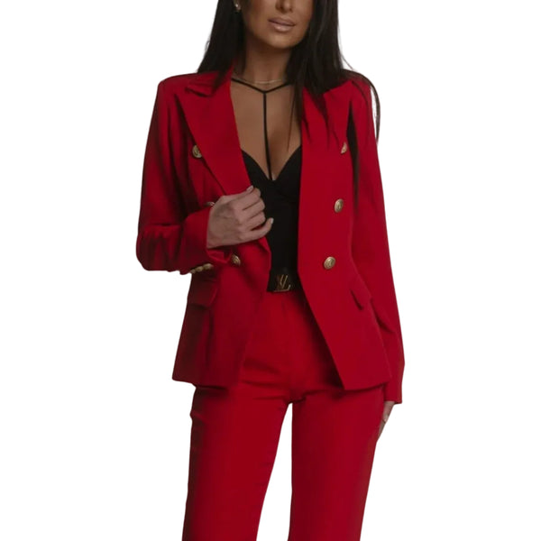 Damen Zweiteiliges Blazer- und Hosen-Set-Sets for women-Alpenkind