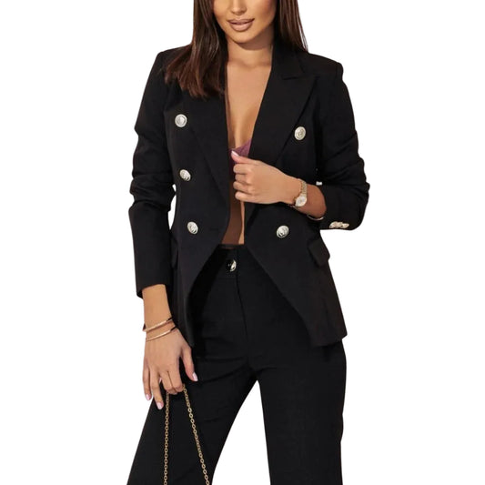 Damen Zweiteiliges Blazer- und Hosen-Set-Sets for women-Alpenkind