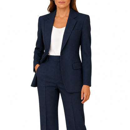 Damen Zweiteiliges Set mit Blazer und Hose mit Reverskragen-Sets for women-Alpenkind