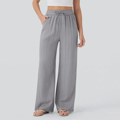 Damenhose mit weitem Bein und Kordelzug-Pants for woman-Alpenkind