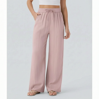 Damenhose mit weitem Bein und Kordelzug-Pants for woman-Alpenkind