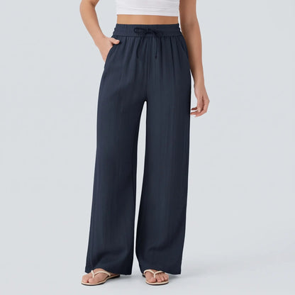 Damenhose mit weitem Bein und Kordelzug-Pants for woman-Alpenkind