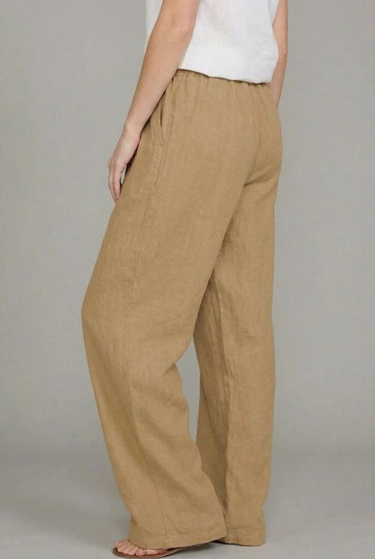 Damenhose mit weitem Bein und Kordelzug-Pants for Women-Alpenkind