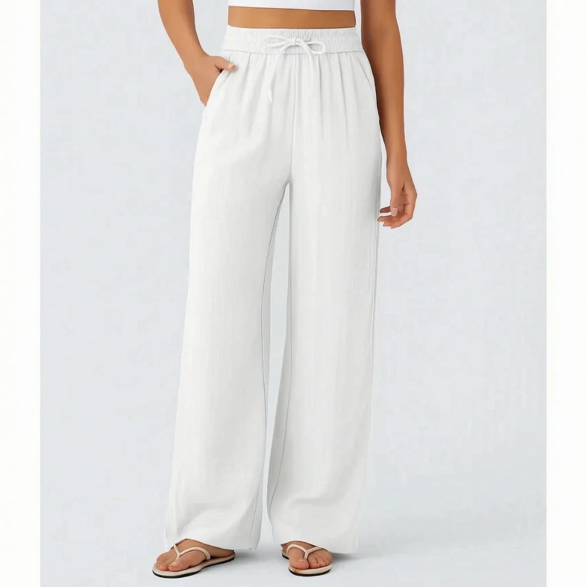 Damenhose mit weitem Bein und Kordelzug-Pants for woman-Alpenkind