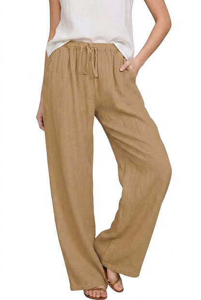 Damenhose mit weitem Bein und Kordelzug-Pants for Women-Alpenkind