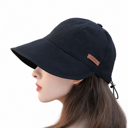 Damenhut mit verstellbarem Verschluss und gebogener Krempe-Accessories for Women-Alpenkind