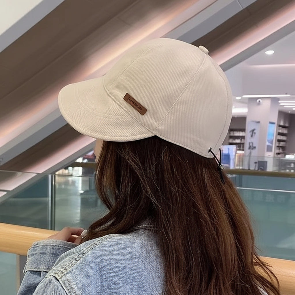 Damenhut mit verstellbarem Verschluss und gebogener Krempe-Accessories for Women-Alpenkind