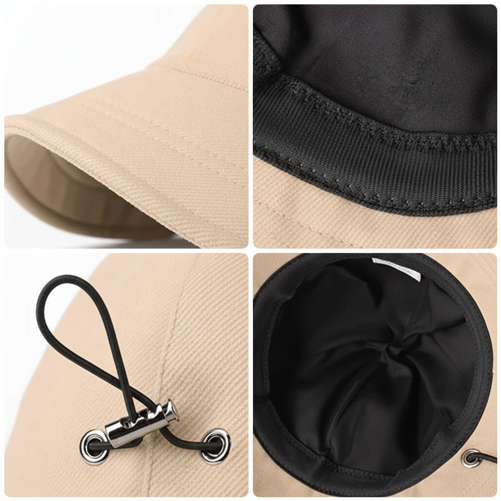 Damenhut mit verstellbarem Verschluss und gebogener Krempe-Accessories for Women-Alpenkind
