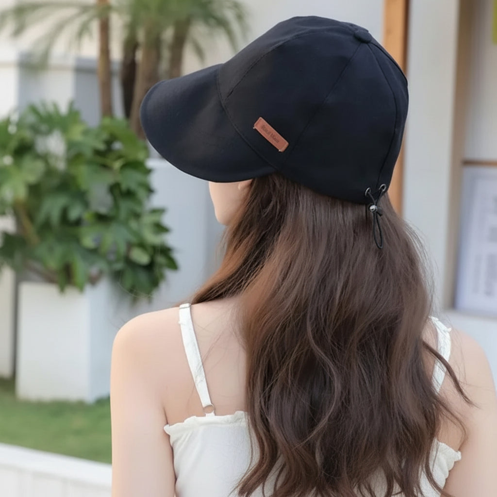 Damenhut mit verstellbarem Verschluss und gebogener Krempe-Accessories for Women-Alpenkind