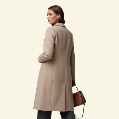 Damenmantel mit Reverskragen und Knopfleiste-Coats Women-Alpenkind