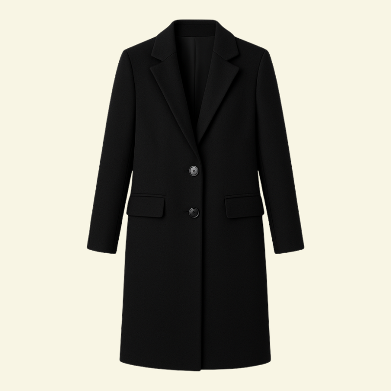 Damenmantel mit Reverskragen und Knopfleiste-Coats Women-Alpenkind