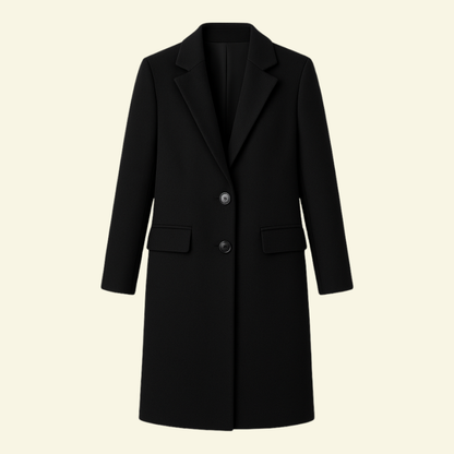 Damenmantel mit Reverskragen und Knopfleiste-Coats Women-Alpenkind
