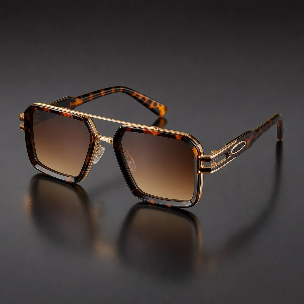 Eckige Damen-Sonnenbrille mit Doppelsteg-Glasses for women-Alpenkind
