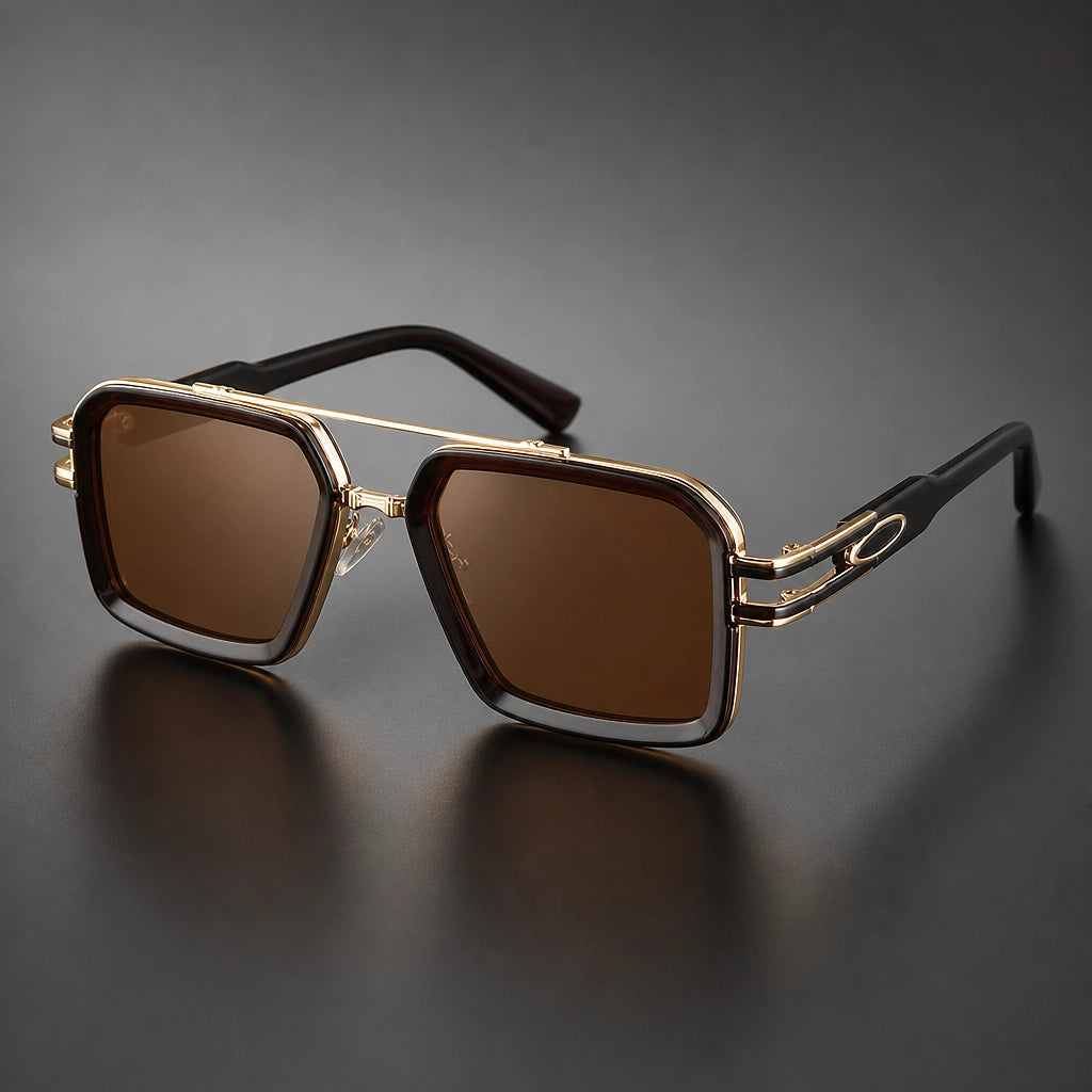 Eckige Damen-Sonnenbrille mit Doppelsteg-Glasses for women-Alpenkind