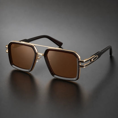 Eckige Damen-Sonnenbrille mit Doppelsteg-Glasses for women-Alpenkind