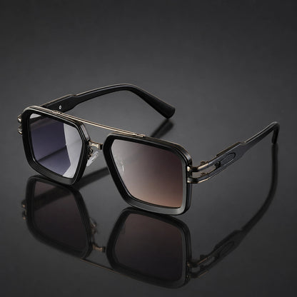 Eckige Damen-Sonnenbrille mit Doppelsteg-Glasses for women-Alpenkind