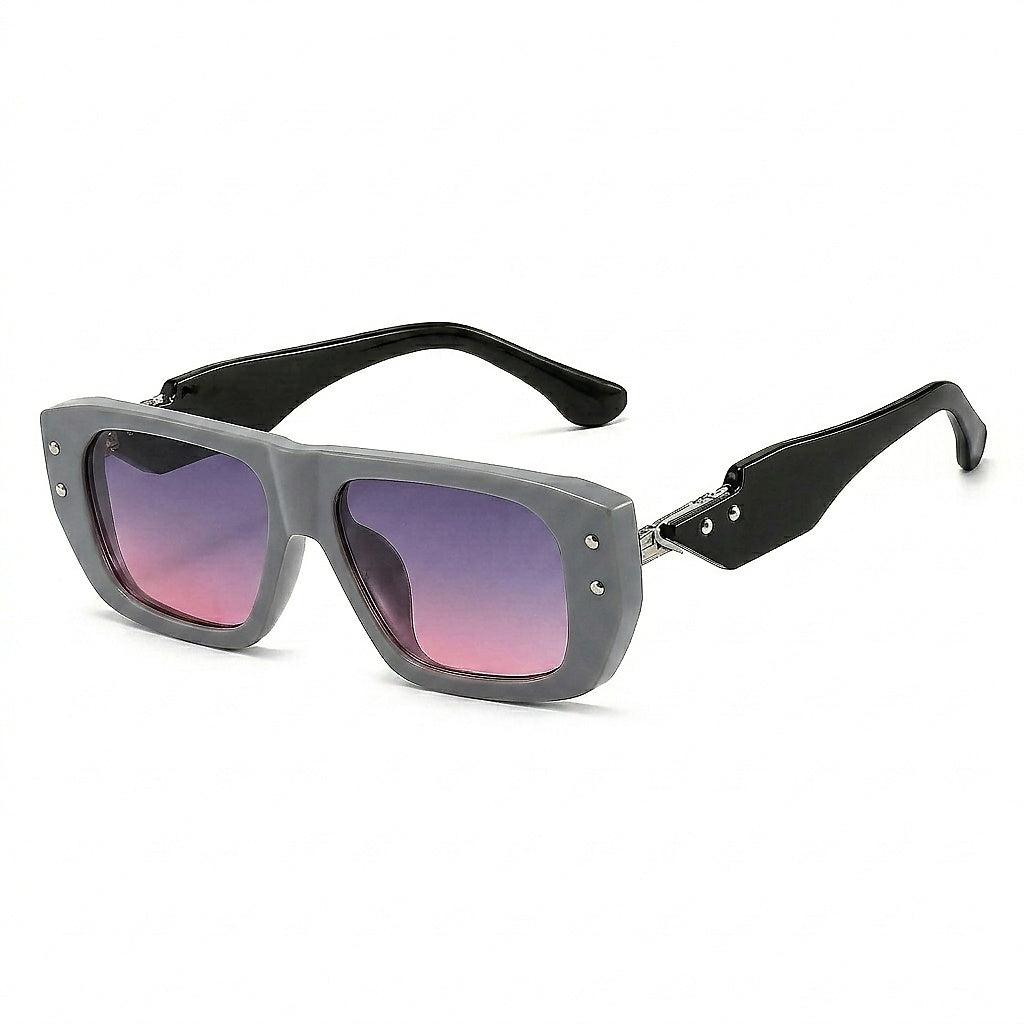 Eckige Damen-Sonnenbrille mit Muster und Nieten-Glasses foor women-Alpenkind