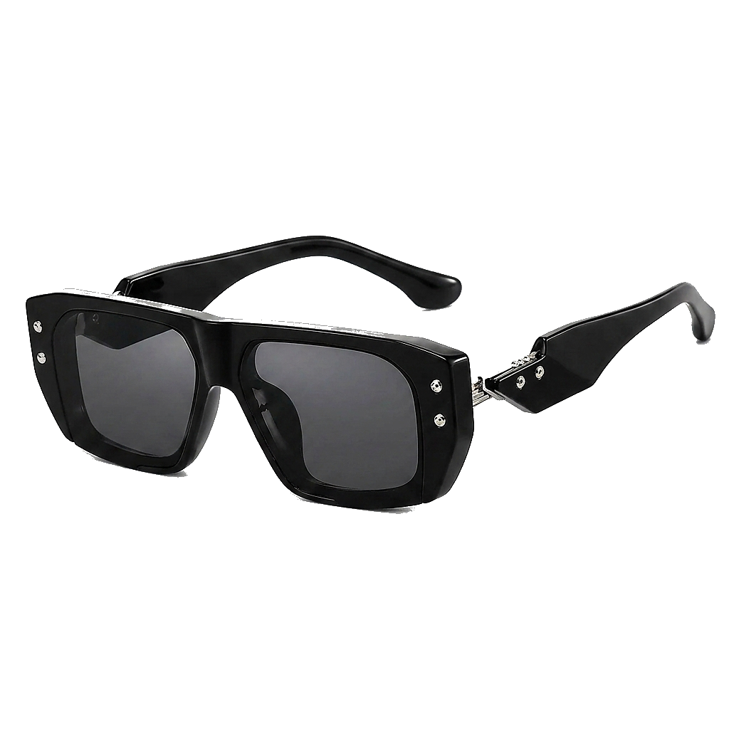 Eckige Damen-Sonnenbrille mit Muster und Nieten-Glasses foor women-Alpenkind