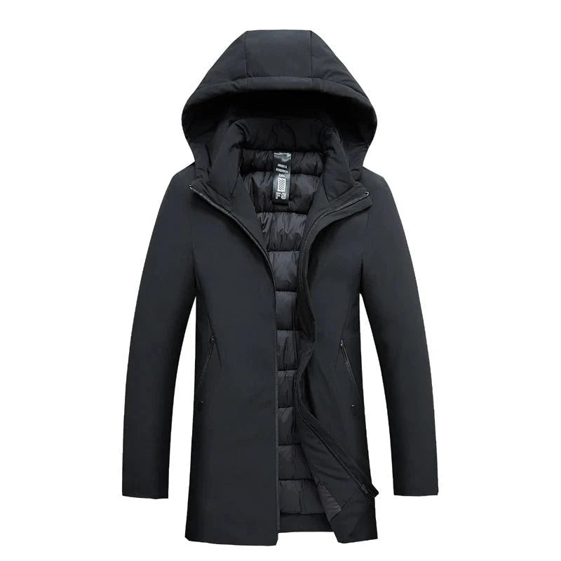Herren Winter Parka Mantel mit Kapuze – Winddicht & Wasserabweisend
