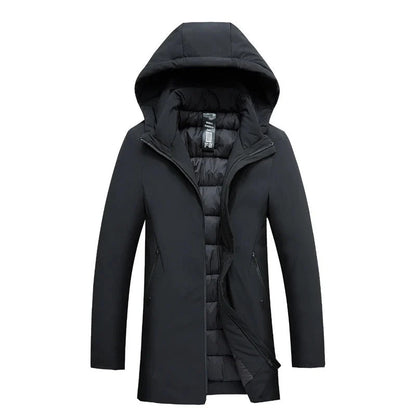 Herren Winter Parka Mantel mit Kapuze – Winddicht & Wasserabweisend
