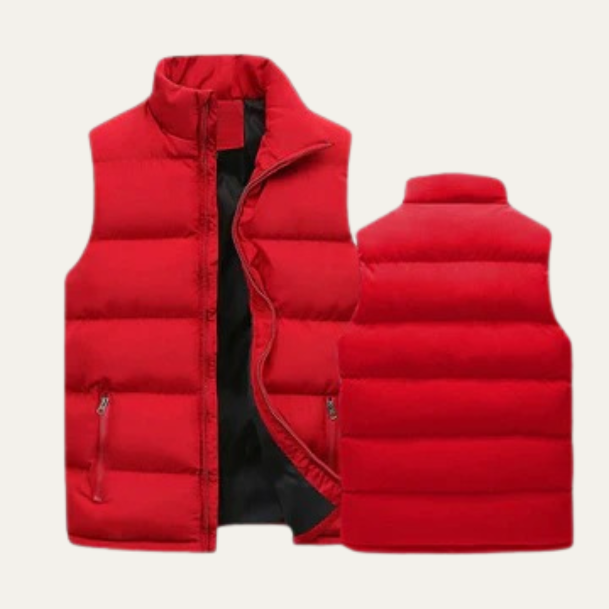 Gepolsterte Herren-Steppweste mit Stehkragen-Vests for men-Alpenkind