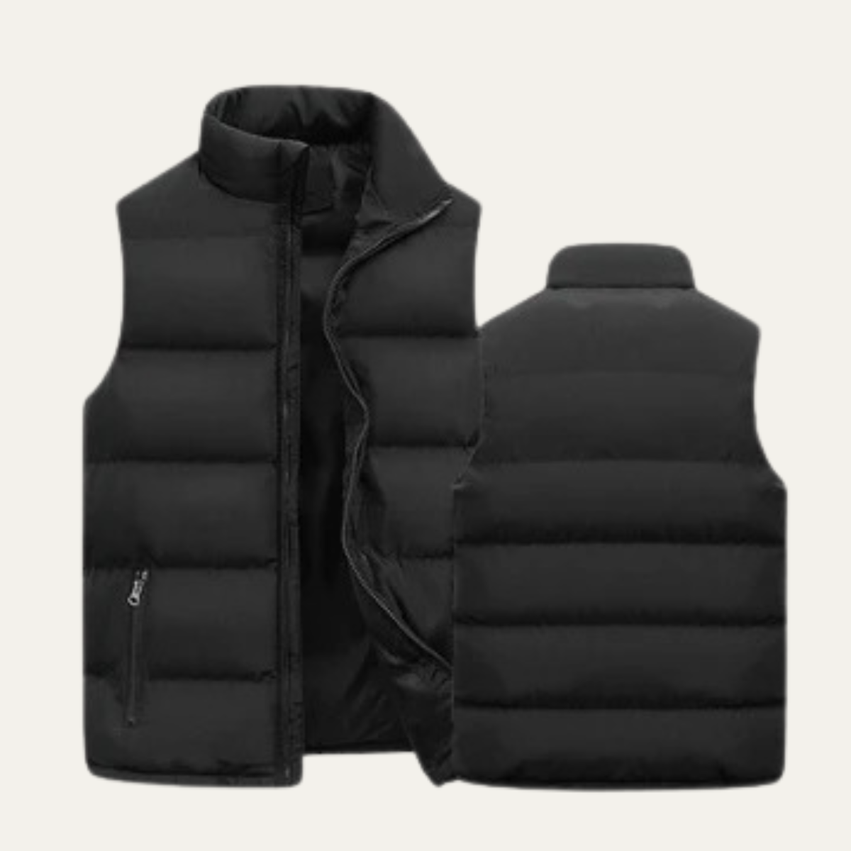 Gepolsterte Herren-Steppweste mit Stehkragen-Vests for men-Alpenkind