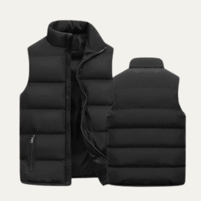Gepolsterte Herren-Steppweste mit Stehkragen-Vests for men-Alpenkind