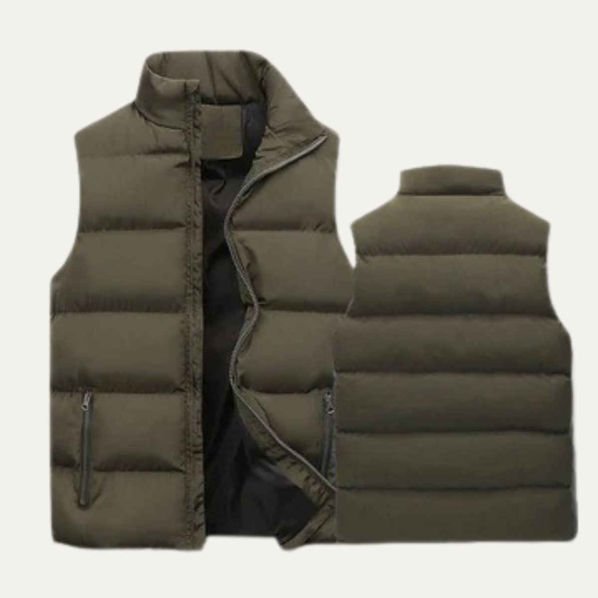 Gepolsterte Herren-Steppweste mit Stehkragen-Vests for men-Alpenkind