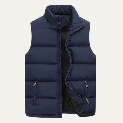 Gepolsterte Herren-Steppweste mit Stehkragen-Vests for men-Alpenkind
