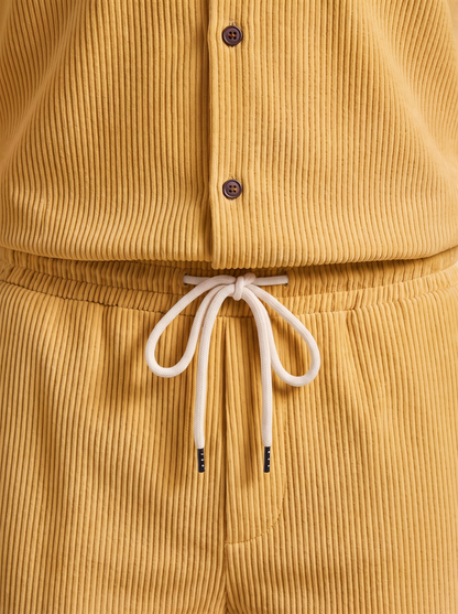 Geripptes Hemd- und Shorts-Set für Herren-Sets for Men-Alpenkind