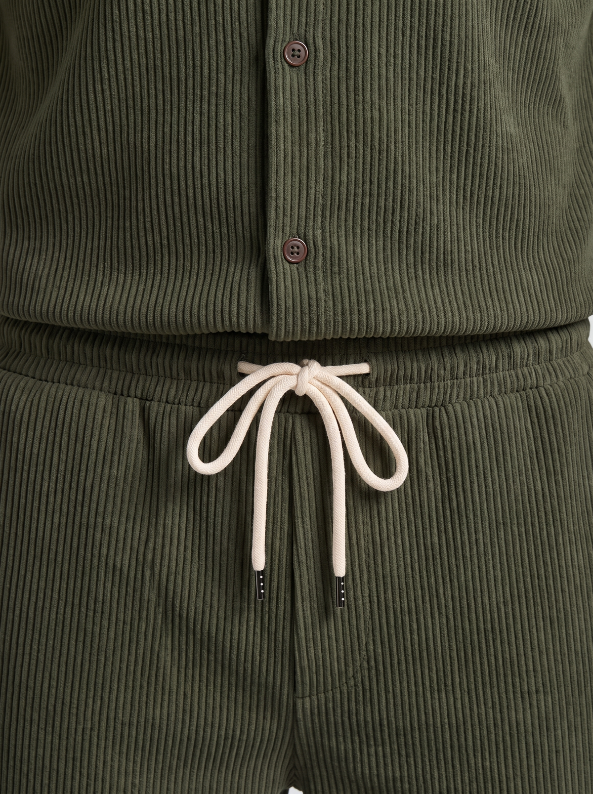 Geripptes Hemd- und Shorts-Set für Herren-Sets for Men-Alpenkind