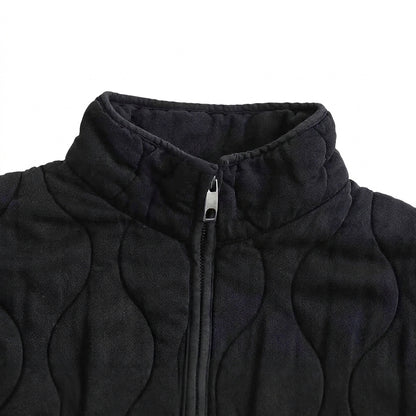 Gesteppte Damen-Reißverschlussjacke mit aufgesetzten Taschen-Jacket for women-Alpenkind