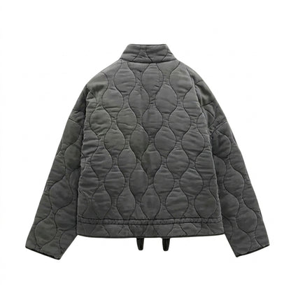 Gesteppte Damen-Reißverschlussjacke mit aufgesetzten Taschen-Jacket for women-Alpenkind