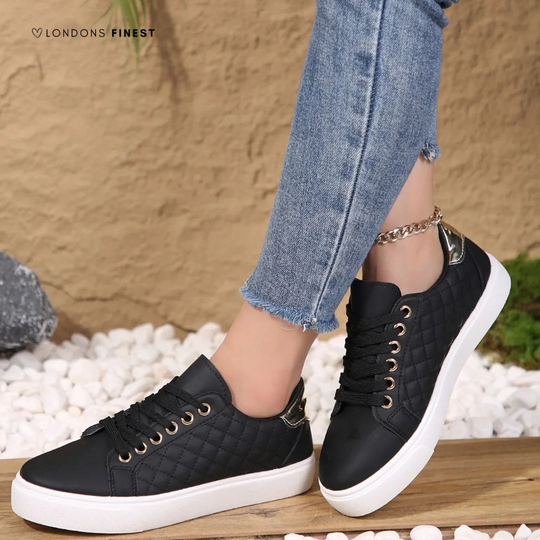 Gesteppte Damen-Sneaker mit niedrigem Schaft-Footwear for women-Alpenkind