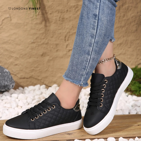 Gesteppte Damen-Sneaker mit niedrigem Schaft-Footwear for women-Alpenkind