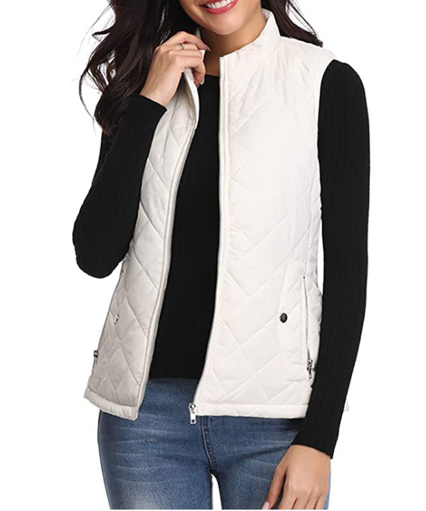 Gesteppte Damenweste mit Reißverschluss-Vest for women-Alpenkind