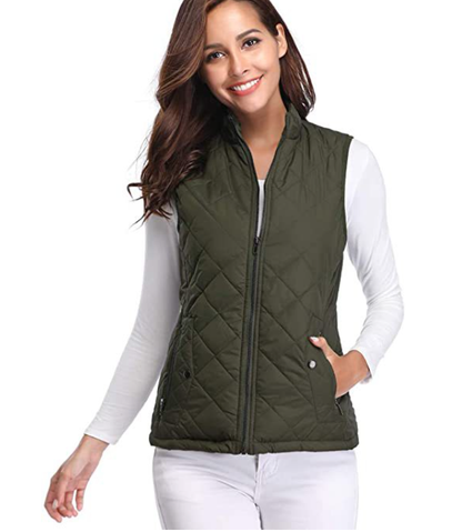 Gesteppte Damenweste mit Reißverschluss-Vest for women-Alpenkind