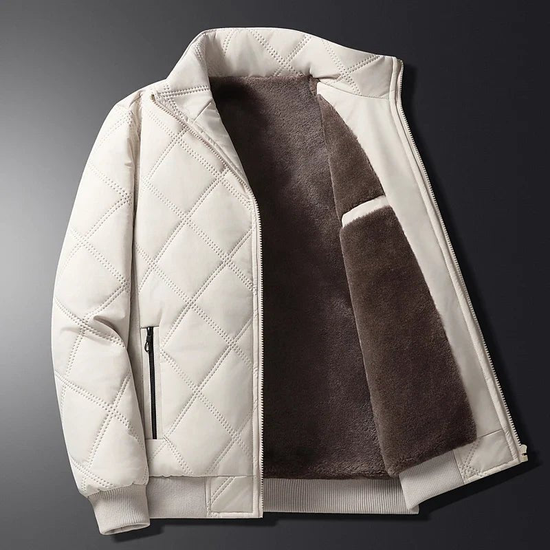 Gesteppte Herren-Bomberjacke mit Stehkragen-Jackets for men-Alpenkind