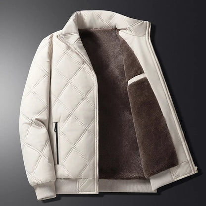 Gesteppte Herren-Bomberjacke mit Stehkragen-Jackets for men-Alpenkind