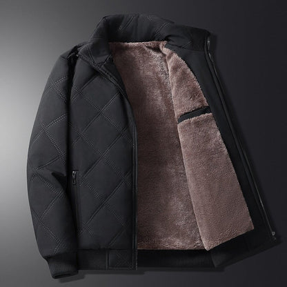 Gesteppte Herren-Bomberjacke mit Stehkragen-Jackets for men-Alpenkind