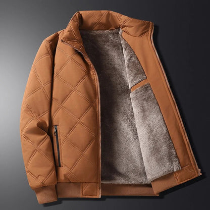 Gesteppte Herren-Bomberjacke mit Stehkragen-Jackets for men-Alpenkind