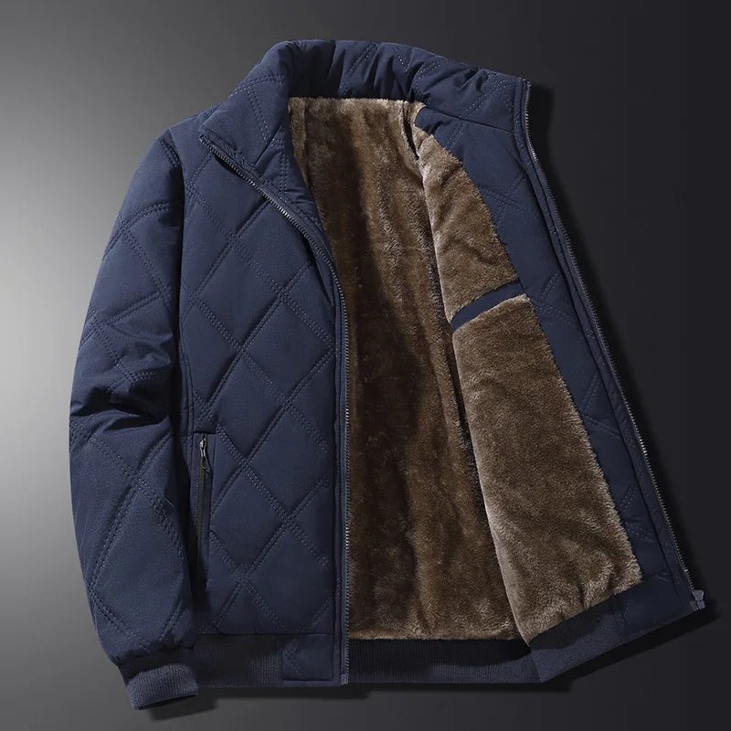 Gesteppte Herren-Bomberjacke mit Stehkragen-Jackets for men-Alpenkind