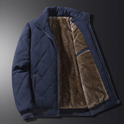 Gesteppte Herren-Bomberjacke mit Stehkragen-Jackets for men-Alpenkind