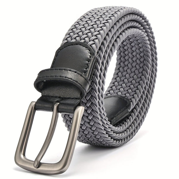 Gewebter Herrengürtel mit quadratischer Schnalle-Accessories for Men-Alpenkind