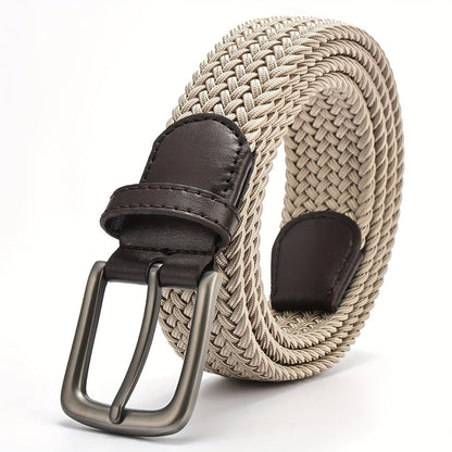 Gewebter Herrengürtel mit quadratischer Schnalle-Accessories for Men-Alpenkind