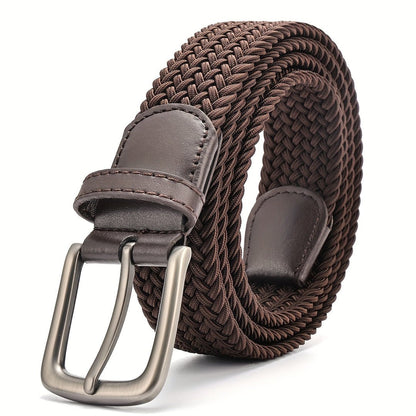 Gewebter Herrengürtel mit quadratischer Schnalle-Accessories for Men-Alpenkind
