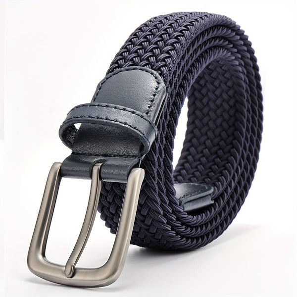 Gewebter Herrengürtel mit quadratischer Schnalle-Accessories for Men-Alpenkind